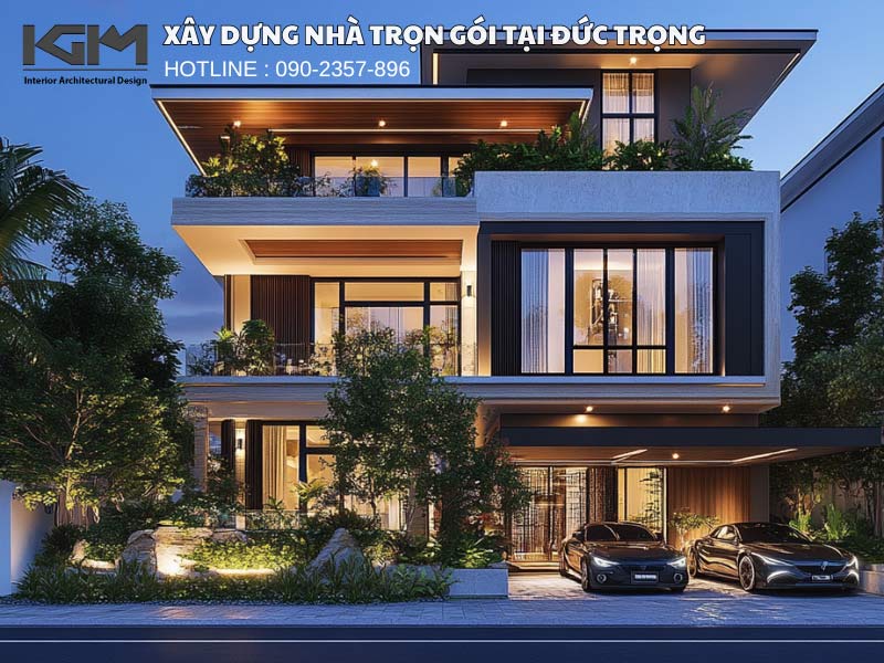 Công ty xây dựng nhà ở biệt thự hiện đại tại Đức Trọng