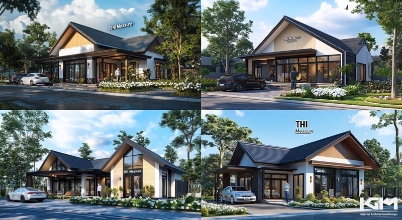 Mẫu biệt thự 1 tầng mái thái đẹp Mẫu biệt thự 1 tầng mái thái đẹp