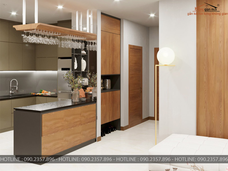 Phối cảnh thiết kế 3D nội thất căn hộ chung cư tại TpHCM