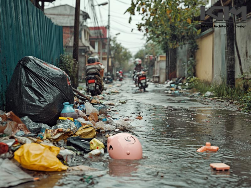 Các loại chất thải gây nên tắc nghẽn cống ở Đà Lạt