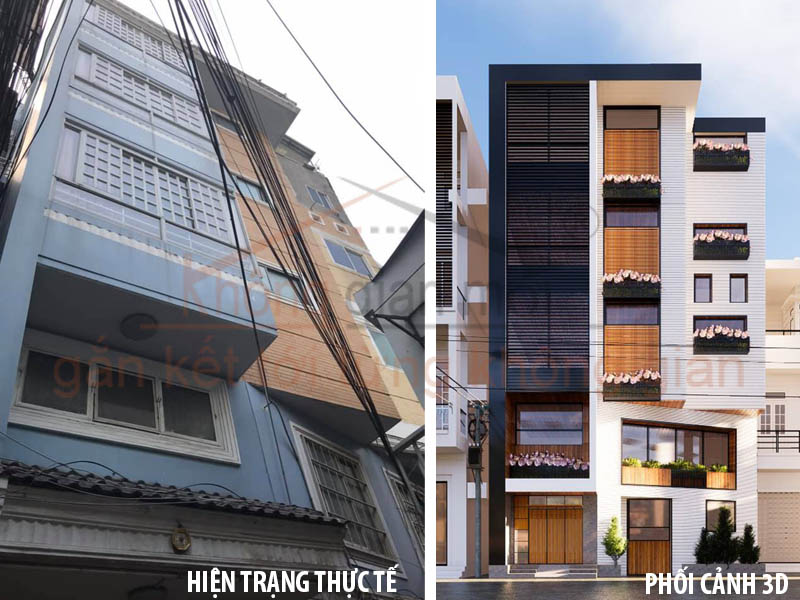 Bản thiết kế mặt tiền nhà phố tại Gò Vấp