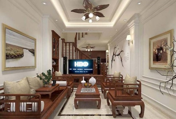 Phong cách trang trí phòng khách cổ điển, bắt mắt