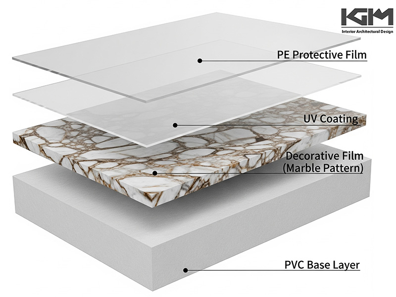 Thành phần chi tiết của tấm nhựa pvc giả đá