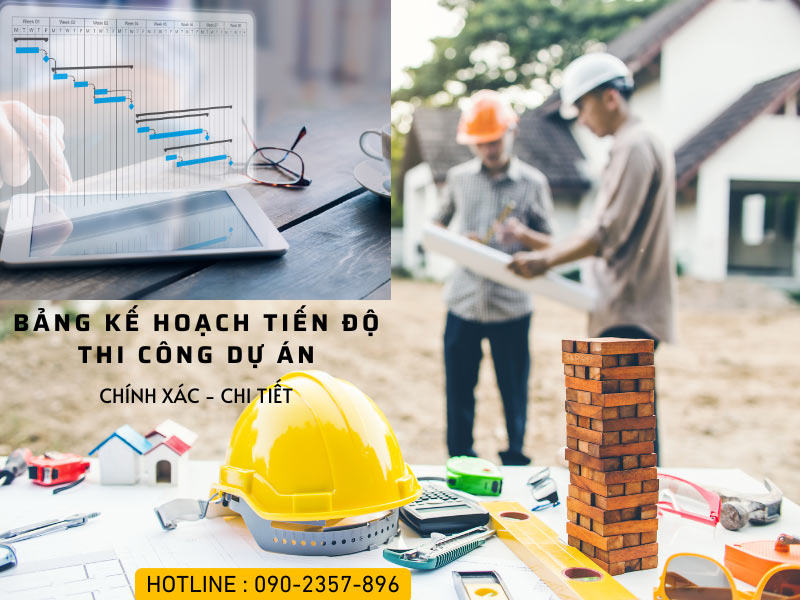 Bảng tiến độ thi công hoàn thành sửa nhà tại đà lạt