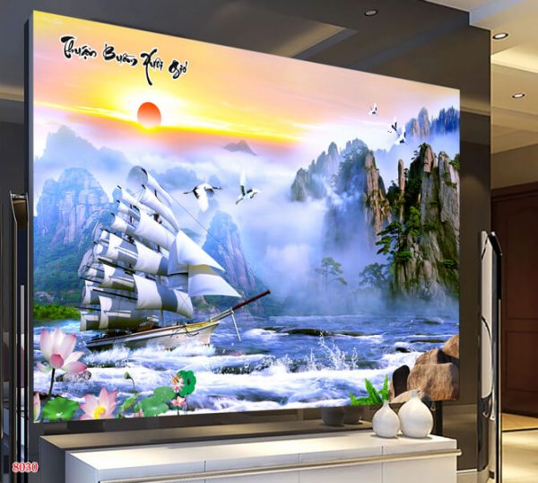 Khám phá các mẫu tranh 3D dán tường cảnh biển được ưa chuộng