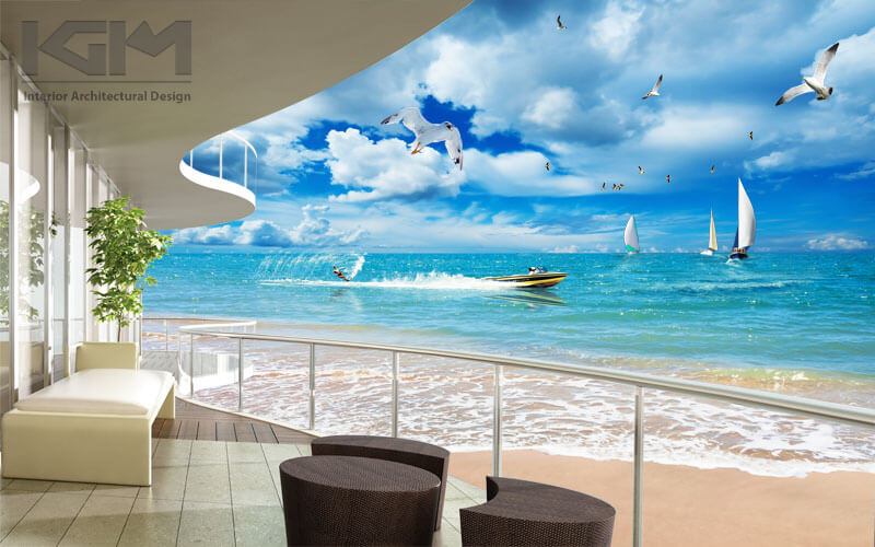 Tham khảo tranh 3D hiệu ứng cửa sổ nhìn ra biển 9 Tham khảo tranh 3D hiệu ứng cửa sổ nhìn ra biển 9