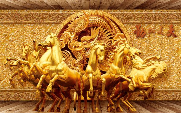Tổng hợp 99+ mẫu tranh 3d dán tường Mã Đáo Thành Công đẹp nhất