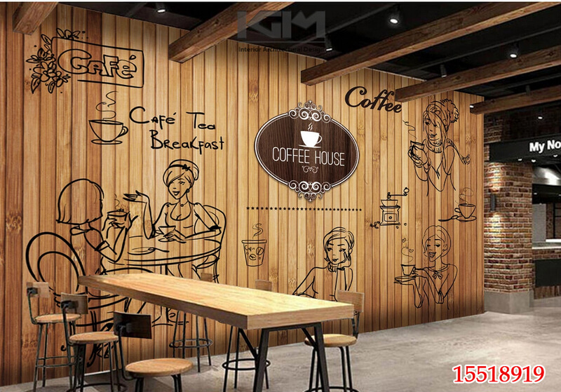 Tranh dán tường giả gạch, giả xi măng, giả gỗ