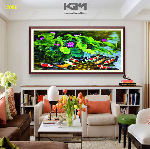 Bộ sưu tập 99+ mẫu tranh dán tường 3D cá koi phổ biến