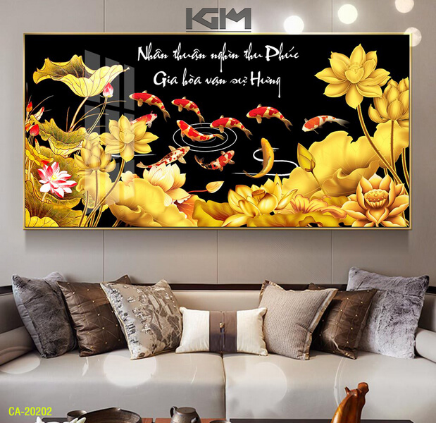 Tranh cửu ngư quần hội mang lại sự viên mãn