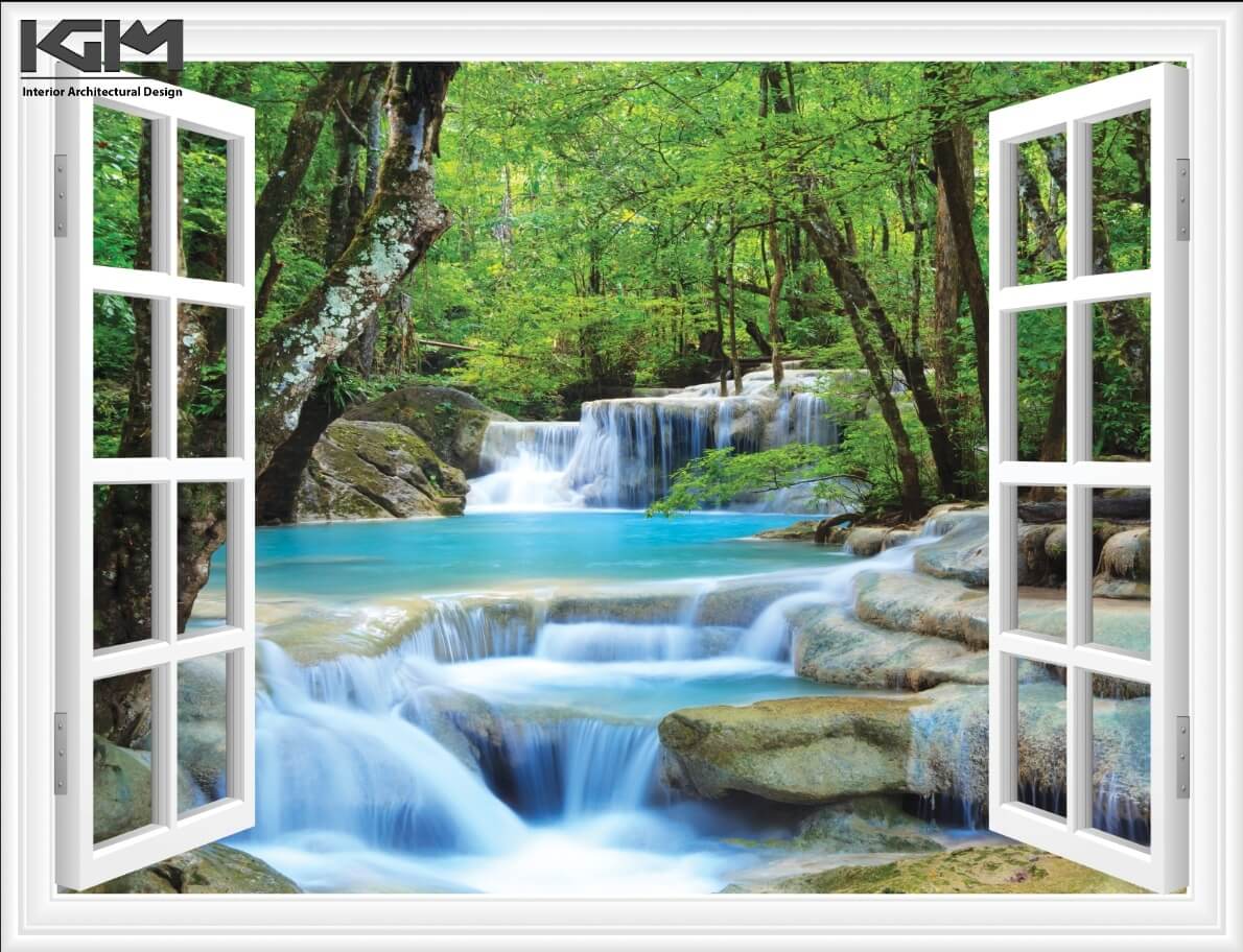 Mẫu tranh cửa sổ 3D phong cảnh thiên nhiên 5 Mẫu tranh cửa sổ 3D phong cảnh thiên nhiên 5