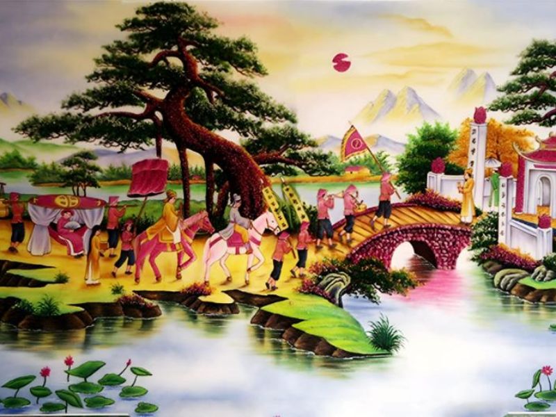 Đặc điểm của tranh dán tường Vinh Quy Bái Tổ tại chúng tôi