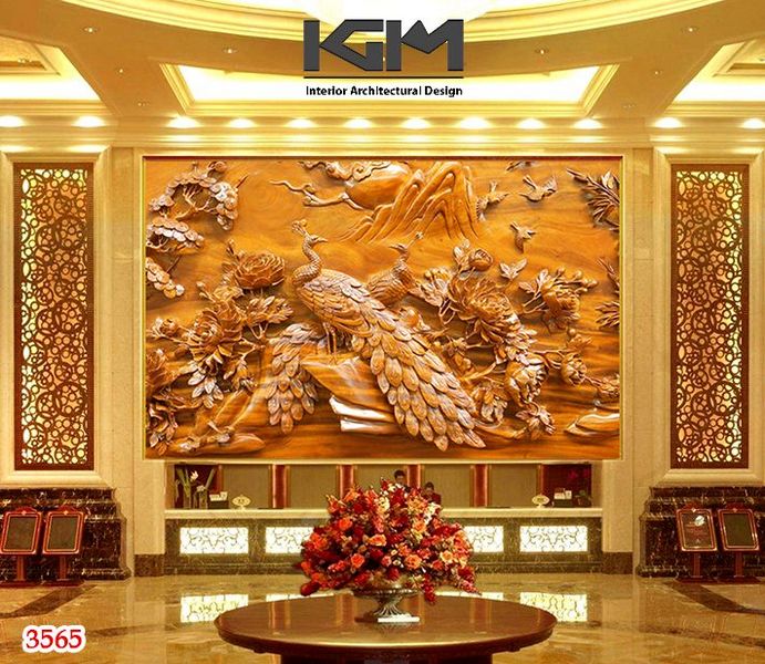 Chất liệu và kích thước tranh dán tường 3D rồng công phượng