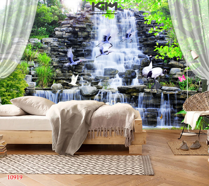 Tranh thác nước sơn thủy hữu tình