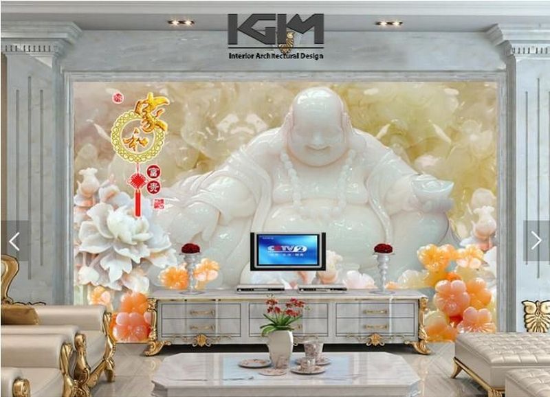 So sánh các chất liệu tranh dán tường 3D Thần Tài, Kim Tiền phổ biến